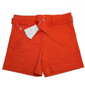 NWT P.A.R.O.S.H. Orange Denim Cabarex Shorts M 40 Parosh